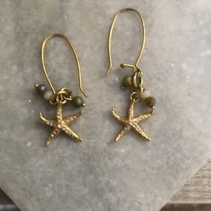 Spartina 449 pierced starfish earrings!